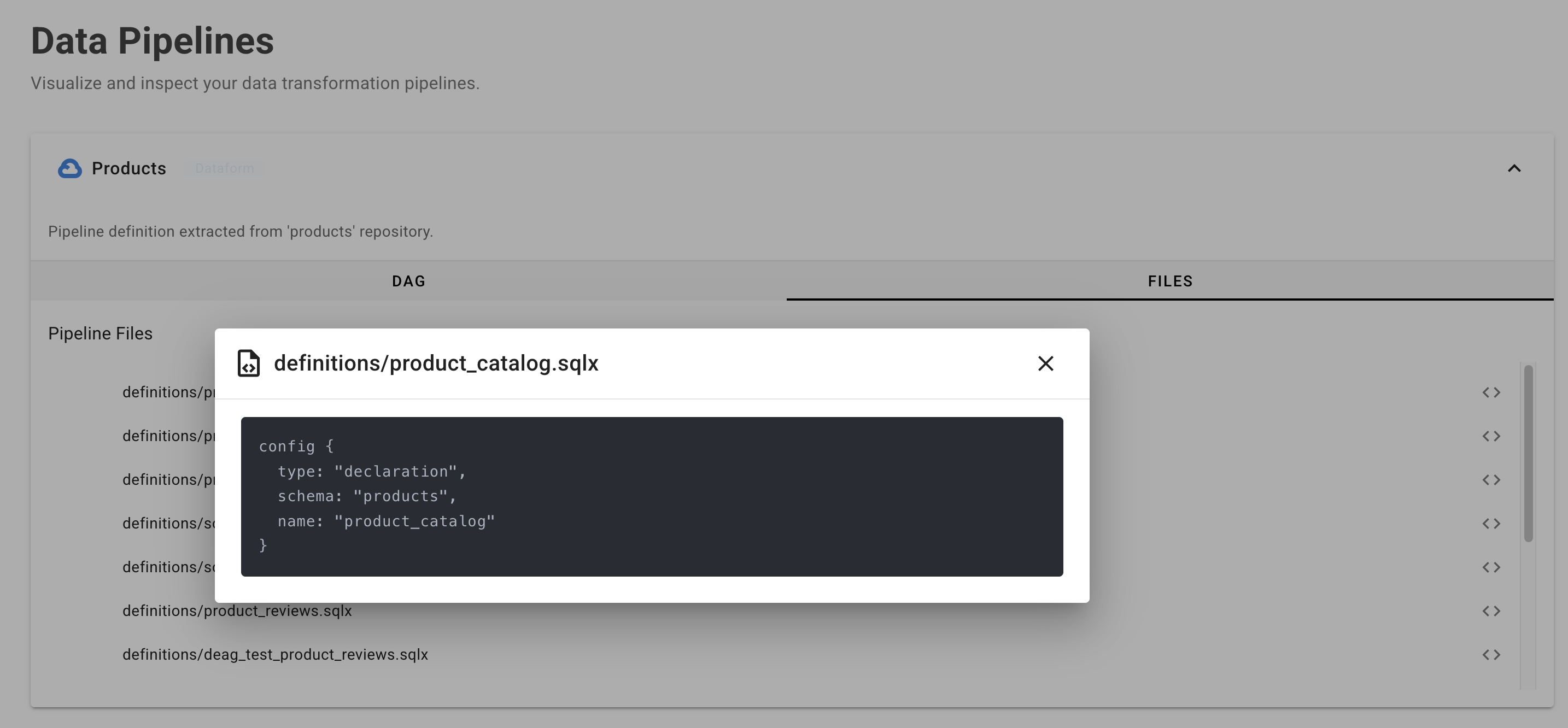 Automatically extracted data pipeline diagram
